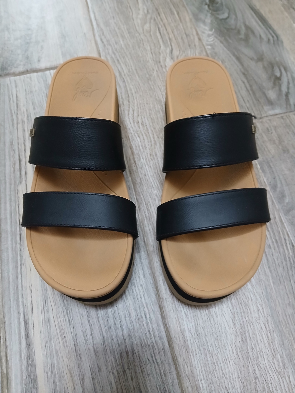 Reef Black Double-Strap Women's Slide Sandals